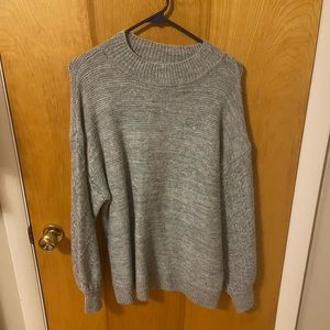 Vigoss Cable Sleeve Sweater - Grey